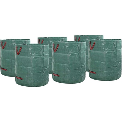 vidaXL Чували за градински отпадъци 12 pcs Зелен 45 x 45 x 76 см (42008105)