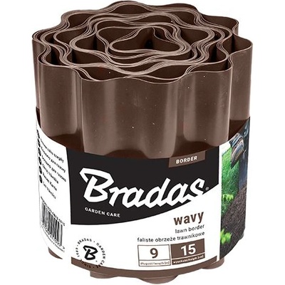 Bradas Бордюр от пластмаса декоративен 20cм x 9м brown (OBFB 0920)