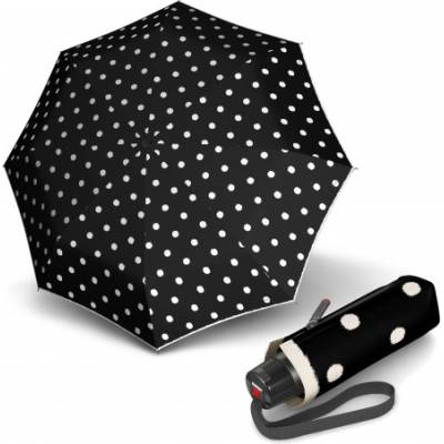 Knirps T.010 small Manual dOT ART Black dámsky skladací mini dáždnik