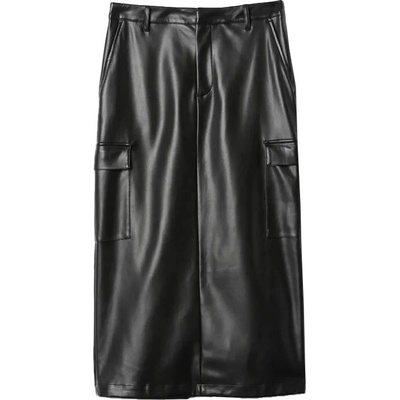 Gap Faux Leather dámska sukňa čierna