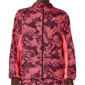 Asics Мъжко яке за бягане Asics Fujitrail Packable Jacket Running jacket - Blazing Coral / Dark Aubergine - размер M (028-0824-0313)