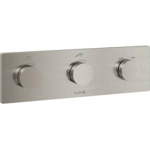Kludi Tronic - Термостатичен смесител за скрит монтаж, за 2 уреда, матов никел 38300N5-00 (38300N5-00)
