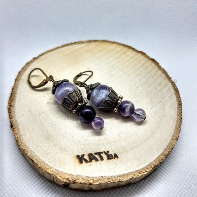 Šperky Katyba náušnice Ametyst 0050