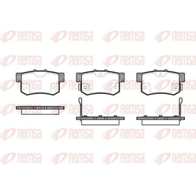 Sada brzdových platničiek kotúčovej brzdy REMSA 0325.02