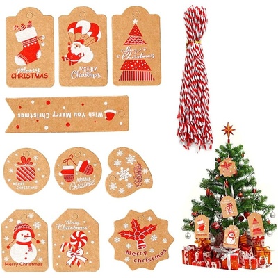 Vánoční jmenovky na dárky - 100 ks – Zbozi.Blesk.cz