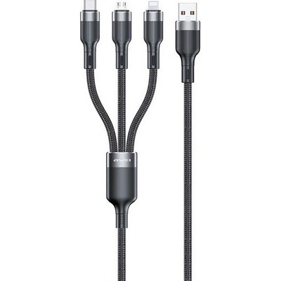 Awei CL-975 3 v 1 USB – Type-C/Lightning/microUSB 120cm