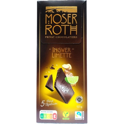 Moser Roth hořká s limetkou a zázvorem 125 g