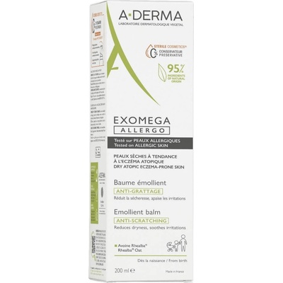 A-Derma Exomega Allergo emolienční balzám 200 ml – Zboží Dáma