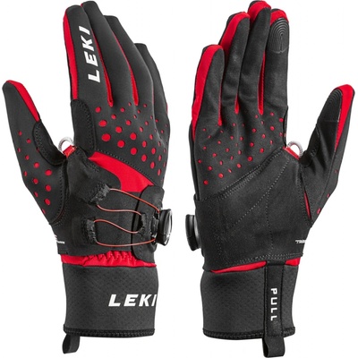 Leki Nordic Tune Shark Boa čierna/červená