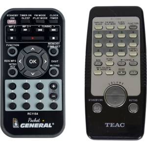 GENERAL Teac rc-1154 - дистанционно управление дубликат (rc-1154) Дистанционно
