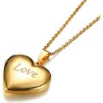 Talitha Колие с разтварящ се медальон „Love