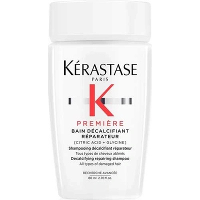 Kérastase Première Bain Décalcifiant Réparateur odvápňujúci a obnovujúci šampónový kúpeľ pre poškodené vlasy cestovné balenie 80 ml