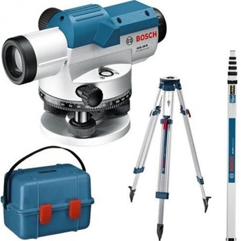 Bosch Нивелир оптичен Bosch комплект 26x, 100 м, 0.053 мм/м, GOL 26 G-0601068003