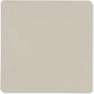 LIND DNA Подложка за чаша SQUARE CORDUROY 10 x 10 cm, стридено бял, кожа, LIND DNA (LIND992721)