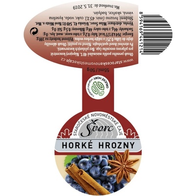 Švorc Pečený čaj Horké červené hrozny 275 ml