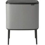 Brabantia Кош за отпадъци с докосване BO TOUCH BIN 11 + 23л, минерално сиво, Brabantia (BRAB127243)