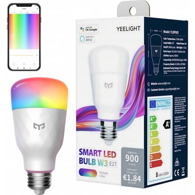 Xiaomi Yeelight Smart Bulb W3 LED žárovka , barevná