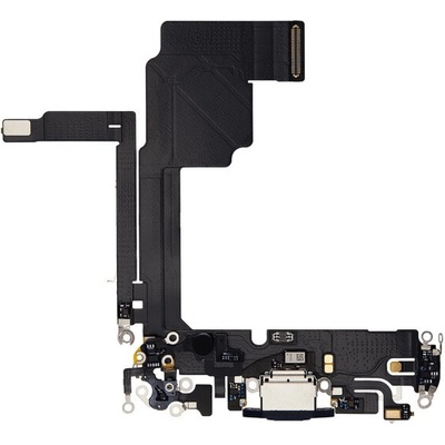 AppleKing nabíjací a audio flex konektor pre iPhone 15 Pro - modrý titán