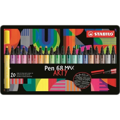 Stabilo Pen 68 Max 20ks Artyv kovové krabičce