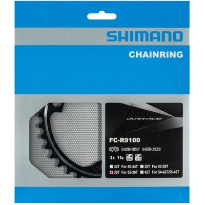 SHIMANO Prevodník 36z. FC-R9100 Dura Ace čierny 110mm