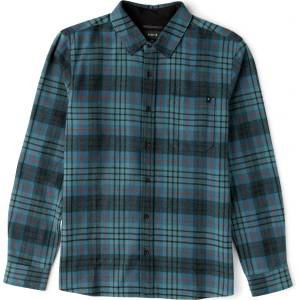 Roark Мъжка риза с копчета Roark Crossroads Flannel Shirt - Dark Slate - размер XL (033-2937-0414)