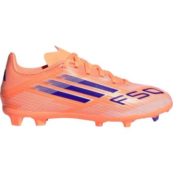 Adidas Детски футболни бутонки Adidas F50 League Childrens Firm Ground Football Boots - Orange/Blue