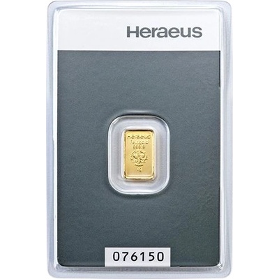 Heraeus zlatá tehlička 1 g