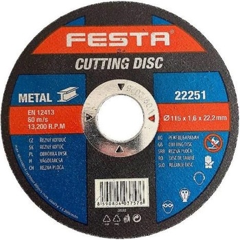Festa Levior Kotouč řezný 115 x 1,6 x 22,2 mm 22251
