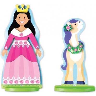 Melissa & Doug magnetická bábika na obliekanie Princezna