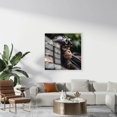 Art gift Стъклено АРТ пано - Пилот от джунглата