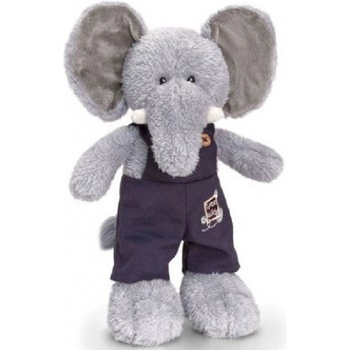 Keel Toys Плюшена играчка Keel toys - Африкански животни с гащеризони, слон, 20 cm (SF0507)