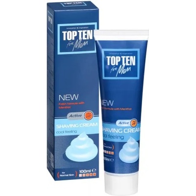 Top Ten Active Shaving Cream - Крем за бръснене за нормална кожа 100мл
