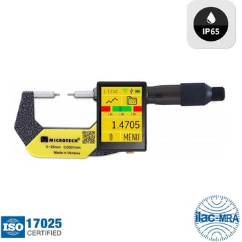 Microtech Electronic Дигитален микрометър с малки наковални Microtech SMALL TIP DataMet - 50-75 мм, 0, 0001 мм (110650758)