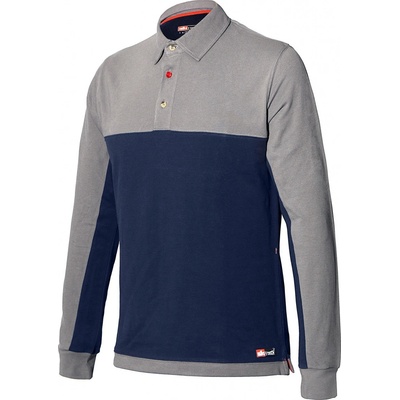 Industrial Starter Polokošile Stretch s dlouhým rukávem 8776 modro/černá