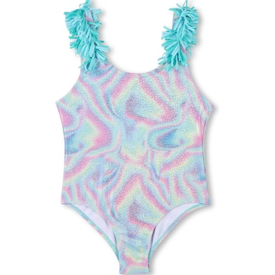 Billieblush plavky jednodílné Mermaid tyrkysové