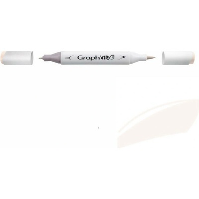 Lihová fixa GRAPH'IT oboustranná Brush & Fine, Flannel
