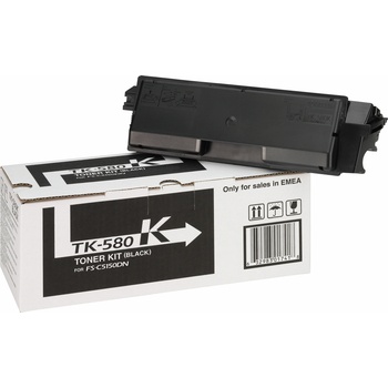 Kyocera Тонер касета за Kyocera FS-C5150DN/ECOSYS P6021cdn - Toner - TK-580K (TK580K) / 1T02KT0NL0 - Black - PN 1T02KT0NL0 (1T02KT0NL0)
