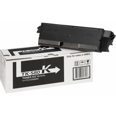 Kyocera Тонер касета за Kyocera FS-C5150DN/ECOSYS P6021cdn - Toner - TK-580K (TK580K) / 1T02KT0NL0 - Black - PN 1T02KT0NL0 (1T02KT0NL0)