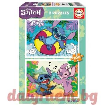 Educa Пъзел educa 19998 - 2 х 100 части - Стич (edu19998)