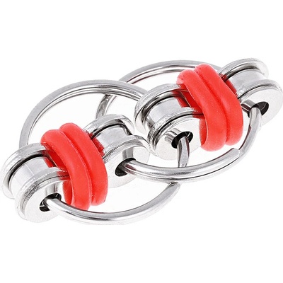 Antistresová hračka Fidget Flippy Chain červený