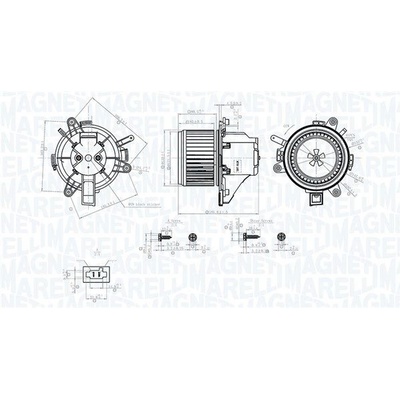 Vnitřní ventilátor MAGNETI MARELLI 069412779010