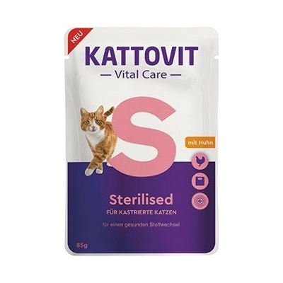 Kattovit Cat Vital Care Sterilized kuře 85 g