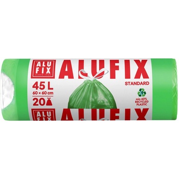 Alufix Торби за отпадъци с връзки ALUFIX - 45 l, 20 броя, зелени (1100022115)