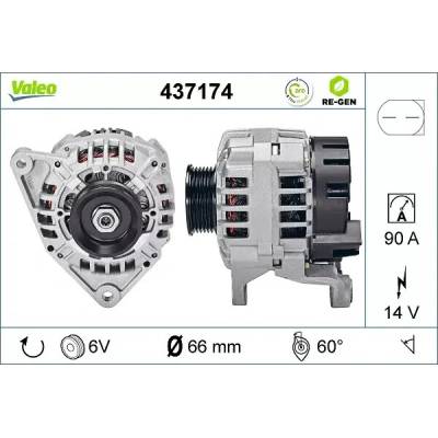 VALEO Alternátor VA 437174