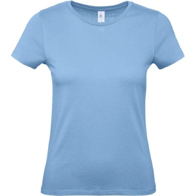 B&C Collection B&c e150 / Дамска тениска с обло деколте - небесно синя s (01002t41001)