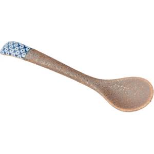 Made in Japan Хранителна лъжица shibori 12.5 см, син, керамика, mij (mijc4205)