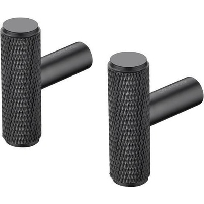 Blomus (Германия) Комплект от 2 бр. продълговати закачалки blomus rof - цвят черен (blomus 66885)