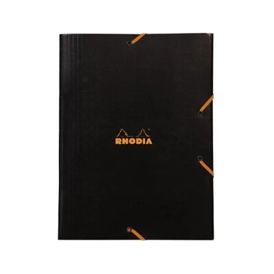 Chlopňové desky Rhodia 24x32cm Black