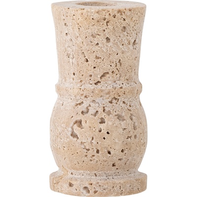 Bloomingville Свещник за класическа свещ Ilise травертин 10 см (82066229)