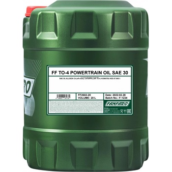 Fanfaro TO-4 Powertrain SAE 30 20 l